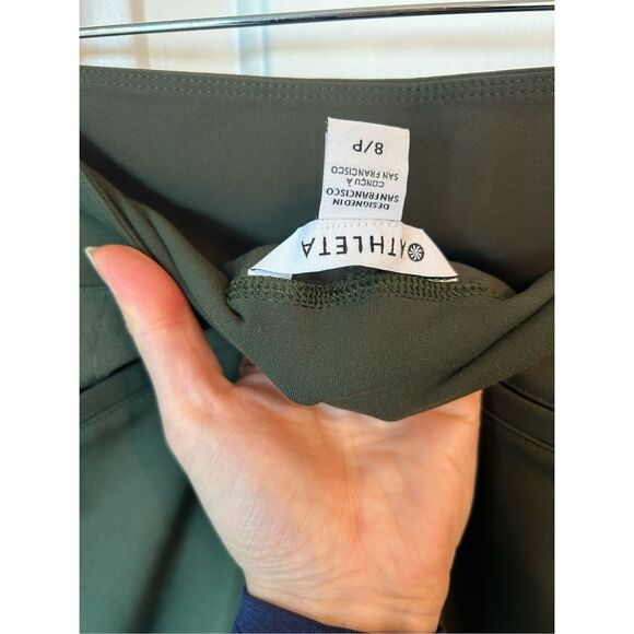 Athleta stretchy olive green dress pants size 8/P super comfy and stretchy - Picture 4 of 4